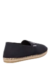 Black canvas espadrilles for men Valentino - fittings with logo and. leather interior. 100% canvas. Insole: leather. Country of manufacture: Italy. Care: specialized cleaning - photo 4