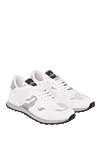 Valentino White leather sneakers for men - Decor: logo. Composition: 100% genuine leather. Clasp: lacing. Country of manufacture: Italy. Care: specialized cleaning - photo 3