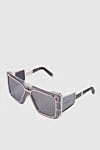 Balmain Sunglasses for sun protection for women - Logo. UV protection. Titanium/100% polyamide. Gray. Country of manufacture: Italy. Care: specialized cleaning - photo 3