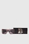 Men's sunglasses with golden frame and brown lenses Balmain - Frame color: golden. brown. titanium, plastic. Country of manufacture: Italy. Care: specialized cleaning - photo 4