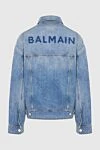 Balmain Denim jacket made of cotton blue for men - 100% cotton. Buttons. Two side pockets, two chest pockets. Country of manufacture: Italy. Care: specialized cleaning - photo 7