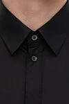 Dolce & Gabbana Men's black cotton shirt - 100% cotton. Closure: buttons. Country of manufacture: Italy. Care: specialized cleaning - photo 5