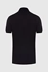 Black cotton polo shirt with a brand logo patch for men Dolce & Gabbana - Brand Logo Patch. 100% cotton. Buttons. Country of manufacture: Italy. Care: specialized cleaning - photo 6