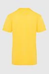 Cotton T-shirt yellow for men Dolce & Gabbana - Decor: logo. Composition: 100% cotton. Country of manufacture: Italy. Care: specialized cleaning - photo 6