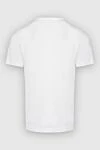 White cotton T-shirt for men Dolce & Gabbana - Decor: logo. Composition: 100% cotton. Country of manufacture: Italy. Care: specialized cleaning - photo 6