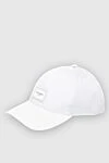 Dolce & Gabbana White cotton and elastane cap for men - Decor: Logo Patch. Composition: 97% cotton, 3% elastane. Country of manufacture: Italy. Care: specialized cleaning - photo 3