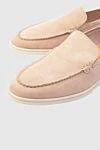 Cesare di Napoli Beige nubuck loafers for men - contrasting white sole. 100% nubuck. Insole: leather. Country of manufacture: Italy. Care: specialized cleaning - photo 5