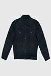 Scissor Scriptor Denim jacket made of cotton, polyester and polyurethane black for men - 89% cotton, 9% polyester, 2% polyurethane. Buttons. Two chest pockets, two side pockets. Country of manufacture: Italy. Care: specialized cleaning - photo 1