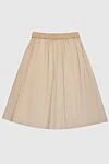 Peserico Beige cotton skirt for women - 95% cotton, 5% elastane. elastic belt. Country of manufacture: Italy. Care: specialized cleaning - photo 1