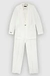 Peserico Polyester and cotton pantsuit for women white - 65% polyester, 35% cotton. Closure: buttons. two side pockets, two trouser pockets. Country of manufacture: Italy. Care: specialized cleaning - photo 1