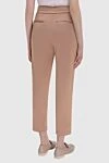 Beige cotton and polyester pants for women Peserico - four pockets. 52% cotton, 48% polyester. drawstring. Country of manufacture: Italy. Care: specialized cleaning - photo 4