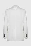 Peserico White linen jacket for women - contrasting buttons. 100% linen. Closure: buttons. two side pockets. Country of manufacture: Italy. Care: specialized cleaning - photo 7