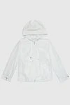 Peserico Women's windbreaker made of white polyester - hood. 100% polyester. zipper, drawstring. two side pockets. Country of manufacture: Italy. Care: specialized cleaning - photo 1