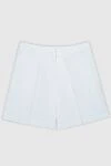 Jacob Cohen Women's white silk shorts with elastic waistband - one pocket. 97% cotton, 3% elastane. zipper. Country of manufacture: Italy. Care: specialized cleaning - photo 1