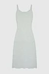 White cotton dress for women Fabiana Filippi - lace, perforation. 100% cotton. Country of manufacture: Italy. Care: specialized cleaning - photo 6