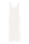 Lace cotton white dress women's Fabiana Filippi - lace, perforation. 100% cotton. Country of manufacture: Italy. Care: specialized cleaning - photo 6