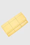 Yellow leather wallet for women Fabiana Filippi - textured leather. 100% natural python. Country of manufacture: Italy. Care: specialized cleaning - photo 4