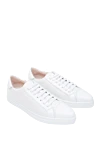 Fabiana Filippi Women's classic cotton sneakers in white - cotton. lacing. Country of manufacture: Italy. Care: specialized cleaning - photo 3