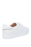 Women's classic cotton sneakers in white Fabiana Filippi - cotton. lacing. Country of manufacture: Italy. Care: specialized cleaning - photo 4