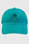 Loro Piana Green polyamide cap for men - Contrasting logo embroidery. 100% polyamide. Country of manufacture: Italy. Care: specialized cleaning - photo 1