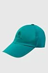 Loro Piana Green polyamide cap for men - Contrasting logo embroidery. 100% polyamide. Country of manufacture: Italy. Care: specialized cleaning - photo 3