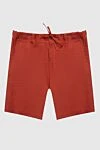 Loro Piana Orange linen shorts for men - 100% linen. Fastener: zipper, button. two side pockets, two back pockets. Country of manufacture: Italy. Care: specialized cleaning - photo 1