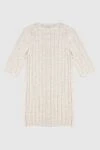 Beige jumper for women Brunello Cucinelli - textured knitwear, short sleeve. 47% polyamide, 45% linen, 8% polyester. Country of manufacture: Italy. Care: specialized cleaning - photo 6