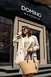 Brunello Cucinelli Топ жіночий бежевий - 47% поліестер, 45% льон, 8% поліамід. Країна виробник: Італія. Догляд: спеціалізоване чищення - фото 7