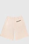 Brunello Cucinelli Beige cotton shorts for women - one pocket. 100% cotton. elastic belt with lacing. Country of manufacture: Italy. Care: specialized cleaning - photo 7