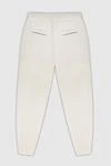 Brunello Cucinelli Брюки белые женские - четыре кармана. 60% шерсть, 30% кашемир, 10% шелк. эластичный пояс со шнуровкой. Страна производитель: Италия. Уход: специализированная чистка - фото 5