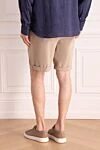 Beige cotton shorts for men Brunello Cucinelli - 100% cotton. drawstring. two side pockets, two back pockets. Country of manufacture: Italy. Care: specialized cleaning - photo 4