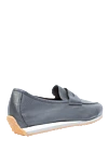 Gray leather drivers for men Andrea Ventura - contrasting sole, top height 8 cm, leather lining. 100% leather. Insole: leather. Country of manufacture: Italy. Care: specialized cleaning - photo 4