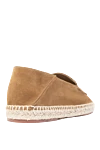 Beige suede espadrilles for men Loro Piana - contrast woven sole. 100% suede. Country of manufacture: Italy. Care: specialized cleaning - photo 4