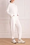 Ermanno Scervino White cotton walking suit for women - embroidery. 100% cotton. hood: yes. Country of manufacture: Italy. Care: specialized cleaning - photo 3