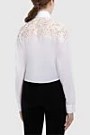 Women's short blouse with lace white Ermanno Scervino - lace. cotton. Country of manufacture: Italy. Care: specialized cleaning - photo 4