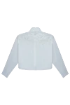 Women's short blouse with lace white Ermanno Scervino - lace. cotton. Country of manufacture: Italy. Care: specialized cleaning - photo 6