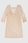 Ermanno Scervino Beige dress for women - lace. 74% cotton, 19% polyamide, 10% polyester. Country of manufacture: Italy. Care: specialized cleaning - photo 1