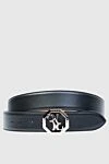 Billionaire Black leather belt for men - Logo monogram buckle. 100% leather. Size: Width 4cm. Stud. Country of manufacture: Italy. Care: specialized cleaning - photo 1