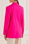 Women's single-breasted jacket in bright neon pink made of suiting wool (markdown) MSGM - 96% wool, 4% elastane. button. two side pockets. Country of manufacture: Italy. Care: specialized cleaning - photo 4
