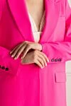 Women's single-breasted jacket in bright neon pink made of suiting wool (markdown) MSGM - 96% wool, 4% elastane. button. two side pockets. Country of manufacture: Italy. Care: specialized cleaning - photo 6