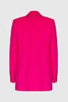 MSGM Women's single-breasted jacket in bright neon pink made of suiting wool (markdown) - 96% wool, 4% elastane. button. two side pockets. Country of manufacture: Italy. Care: specialized cleaning - photo 7