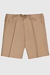 Loro Piana Beige linen shorts for men - 100% linen. zipper, button, drawstring. two side pockets, two back pockets. Country of manufacture: Italy. Care: specialized cleaning - photo 1