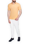 Polo made of cotton yellow for men Loro Piana - 100% cotton. Country of manufacture: Italy. Care: specialized cleaning - photo 2