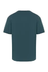 Loro Piana Green silk and cotton T-shirt for men - 60% silk, 40% cotton. Country of manufacture: Italy. Care: specialized cleaning - photo 7