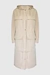 Loro Piana Beige polyamide and silk raincoat for women. - hood. 65% polyamide, 35% silk. buttons. two side pockets, two chest pockets. Country of manufacture: Italy. Care: specialized cleaning - photo 1