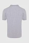 Gray cotton T-shirt for men Brunello Cucinelli - melange, piping on the collar and sleeves. 100% cotton. Country of manufacture: Italy. Care: specialized cleaning - photo 6