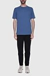 Blue cotton T-shirt for men Brunello Cucinelli - 100% cotton. Country of manufacture: Italy. Care: specialized cleaning - photo 2