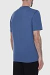 Blue cotton T-shirt for men Brunello Cucinelli - 100% cotton. Country of manufacture: Italy. Care: specialized cleaning - photo 4