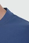 Brunello Cucinelli Blue cotton T-shirt for men - 100% cotton. Country of manufacture: Italy. Care: specialized cleaning - photo 5