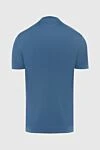 Blue cotton T-shirt for men Brunello Cucinelli - 100% cotton. Country of manufacture: Italy. Care: specialized cleaning - photo 6